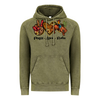 Vintage Olive peace love rodeo Vintage Hoodie - JahusDesignShop