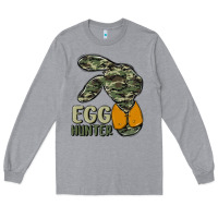 Heather Grey egg hunter Long Sleeve Tee - MaliasSmallBusiness