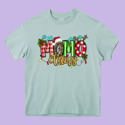 Momo Claus Heavy Core Tee Designed By Texasbilliewilder