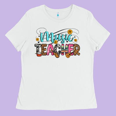 Music Teacher Ladies Tee Designed By Zillion Design Studio