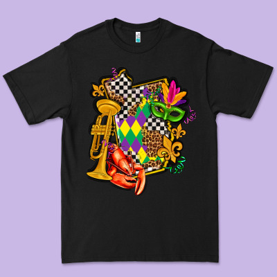 Mississippi Map Mardi Gras Premium Tee Designed By Adodesignshop