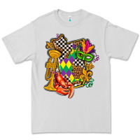 Dove Grey mississippi map mardi gras Premium Tee - AdoDesignShop