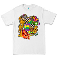 White mississippi map mardi gras Premium Tee - AdoDesignShop