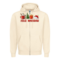 Sandshell feliz navidad Zipper Hoodie - MaliasSmallBusiness