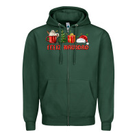 Sports Green feliz navidad Zipper Hoodie - MaliasSmallBusiness