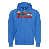True Royal feliz navidad Zipper Hoodie - MaliasSmallBusiness