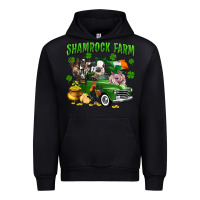 Black Shamrock farm Urban Hoodie - CowGirlArtShop