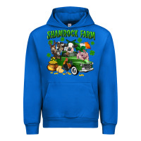 Cobalt Shamrock farm Urban Hoodie - CowGirlArtShop