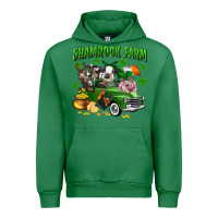 Emerald Shamrock farm Urban Hoodie - CowGirlArtShop