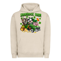 Pigment French Oak Shamrock farm Urban Hoodie - CowGirlArtShop
