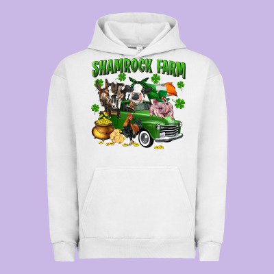 Shamrock Farm Urban Hoodie Designed By Cowgirlartshop