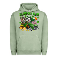Pigment Oil Green Shamrock farm Urban Hoodie - CowGirlArtShop