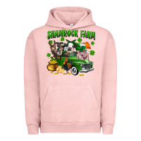 Pigment Salmon Shamrock farm Urban Hoodie - CowGirlArtShop