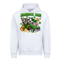 White Shamrock farm Urban Hoodie - CowGirlArtShop