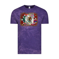 Cloud Purple mexico flag christmas Vintage Tee - AdoDesignShop