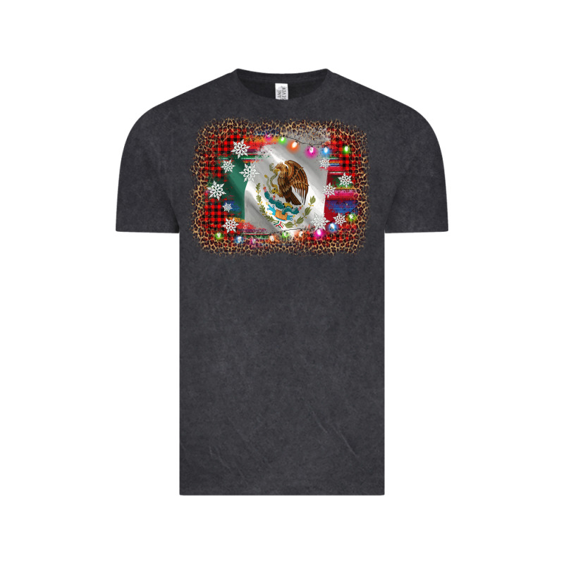 Mexico Flag Christmas Vintage Tee by AdoDesignShop | Teevron