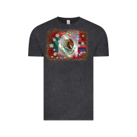 Vintage Black mexico flag christmas Vintage Tee - AdoDesignShop