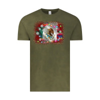 Vintage Olive mexico flag christmas Vintage Tee - AdoDesignShop