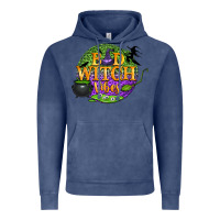 Vintage Denim bad witch vibes Vintage Hoodie - BundleAndBundleShop