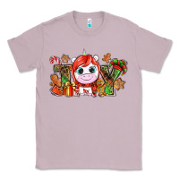 Lilac Joy unicorn Christmas Classic Tee - NancyCooperArtShop