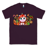 Plum Joy unicorn Christmas Classic Tee - NancyCooperArtShop