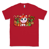 Red Joy unicorn Christmas Classic Tee - NancyCooperArtShop