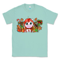 Seafoam Joy unicorn Christmas Classic Tee - NancyCooperArtShop