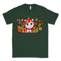 Sports Green Joy unicorn Christmas Classic Tee - NancyCooperArtShop