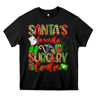 Black Santa's Favorite Surgery Center png sublimation de Heavy Core Tee - texasbilliewilder