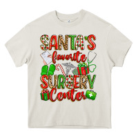Cream Santa's Favorite Surgery Center png sublimation de Heavy Core Tee - texasbilliewilder