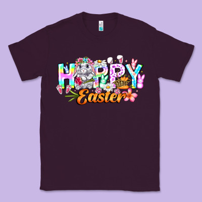 Happy Easter Classic Tee Designed By Cowhidedigitalart