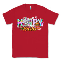 Red Happy Easter Classic Tee - CowhideDigitalArt