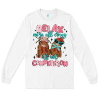 White relax we're all crazy it's not competition Long Sleeve Tee - MaliasSmallBusiness