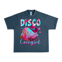 Midnight Navy disco cowgirl Urban Heavy Tee - NancyCooperArtShop