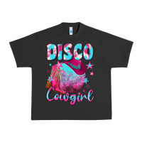 Pigment Black disco cowgirl Urban Heavy Tee - NancyCooperArtShop