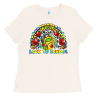 Bone hello back to school rainbow Ladies Tee - texasbilliewilder