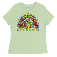 Matcha hello back to school rainbow Ladies Tee - texasbilliewilder