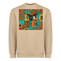Mushroom love autumn cow Heavyweight Sweatshirt - Jasminsmagicworld