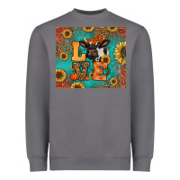Storm love autumn cow Heavyweight Sweatshirt - Jasminsmagicworld