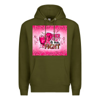 Army Green Her fight is our fight Premium Hoodie - NancyCooperArtShop