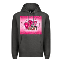 Charcoal Heather Her fight is our fight Premium Hoodie - NancyCooperArtShop