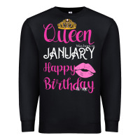 Black Queen Was Born İn January Happy Birthday Premium Sweatshirt - Bettercallsaul