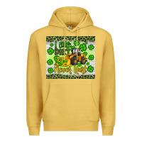 Antique Gold a little dirt never hurt st patrick s bulldozer Premium Hoodie - JahusDesignShop
