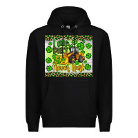 Black a little dirt never hurt st patrick s bulldozer Premium Hoodie - JahusDesignShop