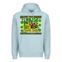 Blue Mist a little dirt never hurt st patrick s bulldozer Premium Hoodie - JahusDesignShop