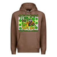 Chestnut a little dirt never hurt st patrick s bulldozer Premium Hoodie - JahusDesignShop