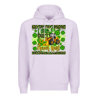 Lilac a little dirt never hurt st patrick s bulldozer Premium Hoodie - JahusDesignShop