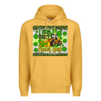 Mustard a little dirt never hurt st patrick s bulldozer Premium Hoodie - JahusDesignShop