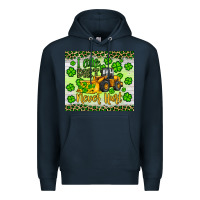 Navy a little dirt never hurt st patrick s bulldozer Premium Hoodie - JahusDesignShop