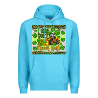 Ocean Blue a little dirt never hurt st patrick s bulldozer Premium Hoodie - JahusDesignShop